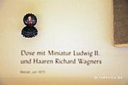 Miniatuurdooske met haarlok van Wagner (bezit van koning Ludwig)
