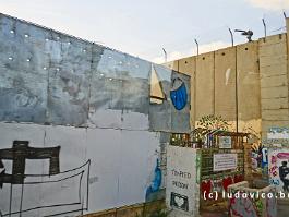 De Isrealo-Palestijnse muur in Bethlehem ASCII