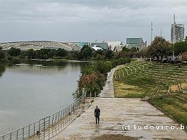 SPANJE2024_P1023131 In 2008 werd er een wereldtentoonstelling gehouden in Zaragoza op een stuk land ten noordwesten van de stad langs de oever van de rivier Ebro, gewijd een water...